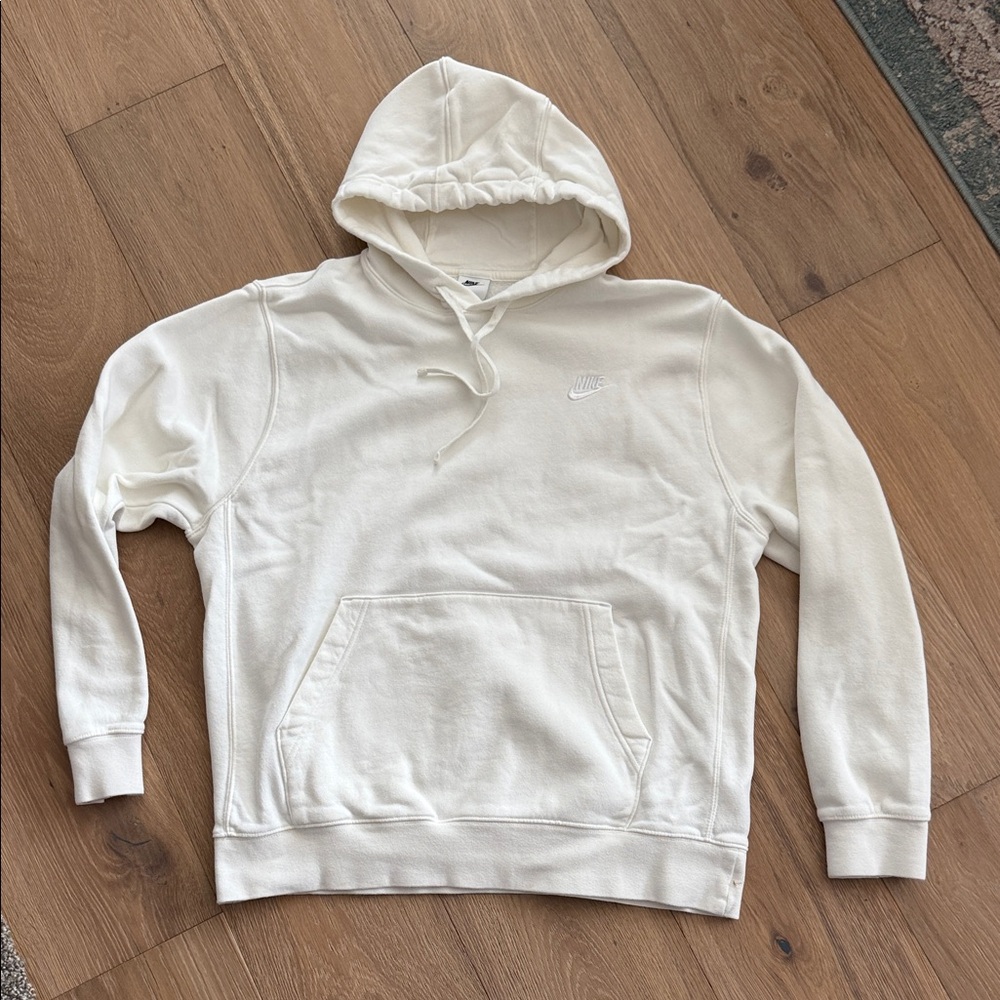 Nike Men's Cream Hoodie